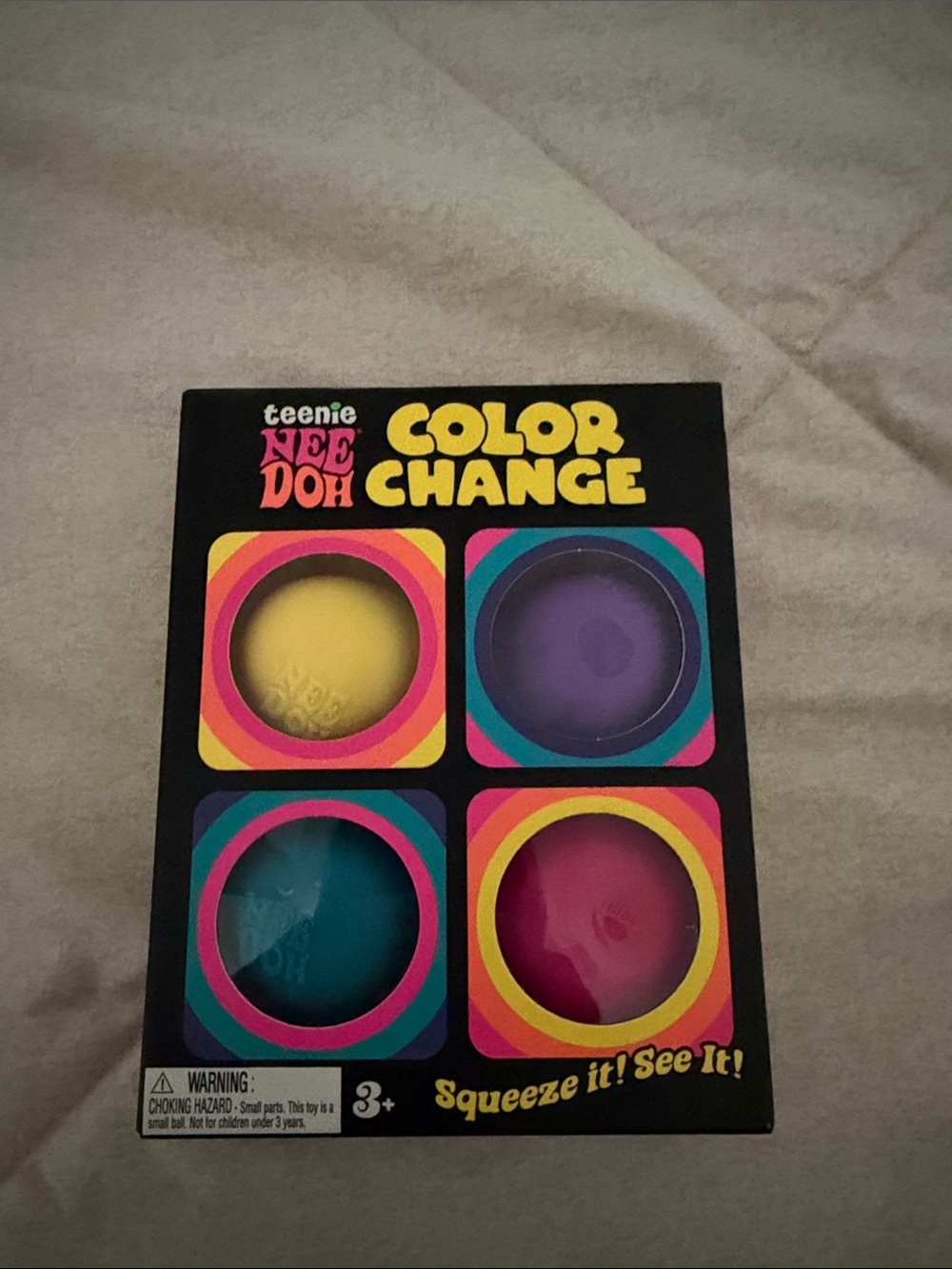 NIB NeeDoh Teenie Color Change Squeeze Balls